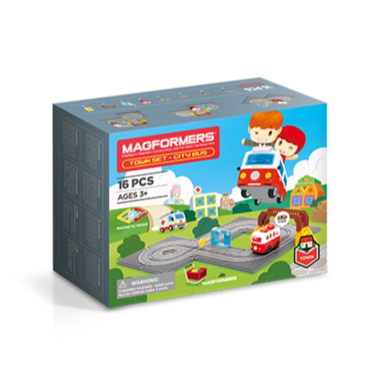 Magformers Town City Bus Set (16pcs)