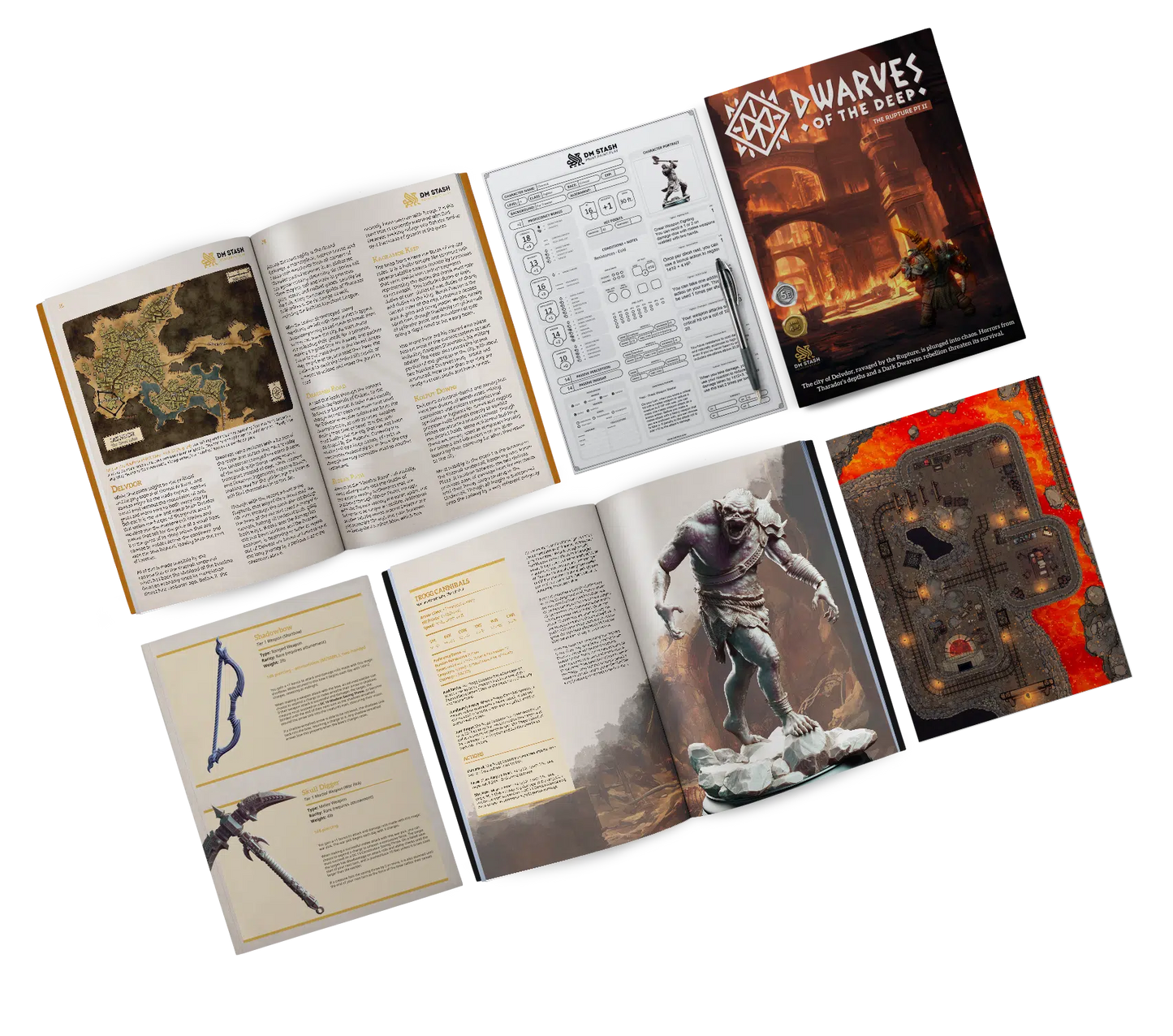 DM Stash - Sept 2024 Campaign  – The Rupture Pt II - Dwarves of the Deep