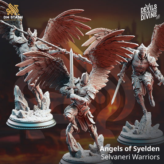 Angels of Syelden - Selvaneri Warriors x 3 - 32mm