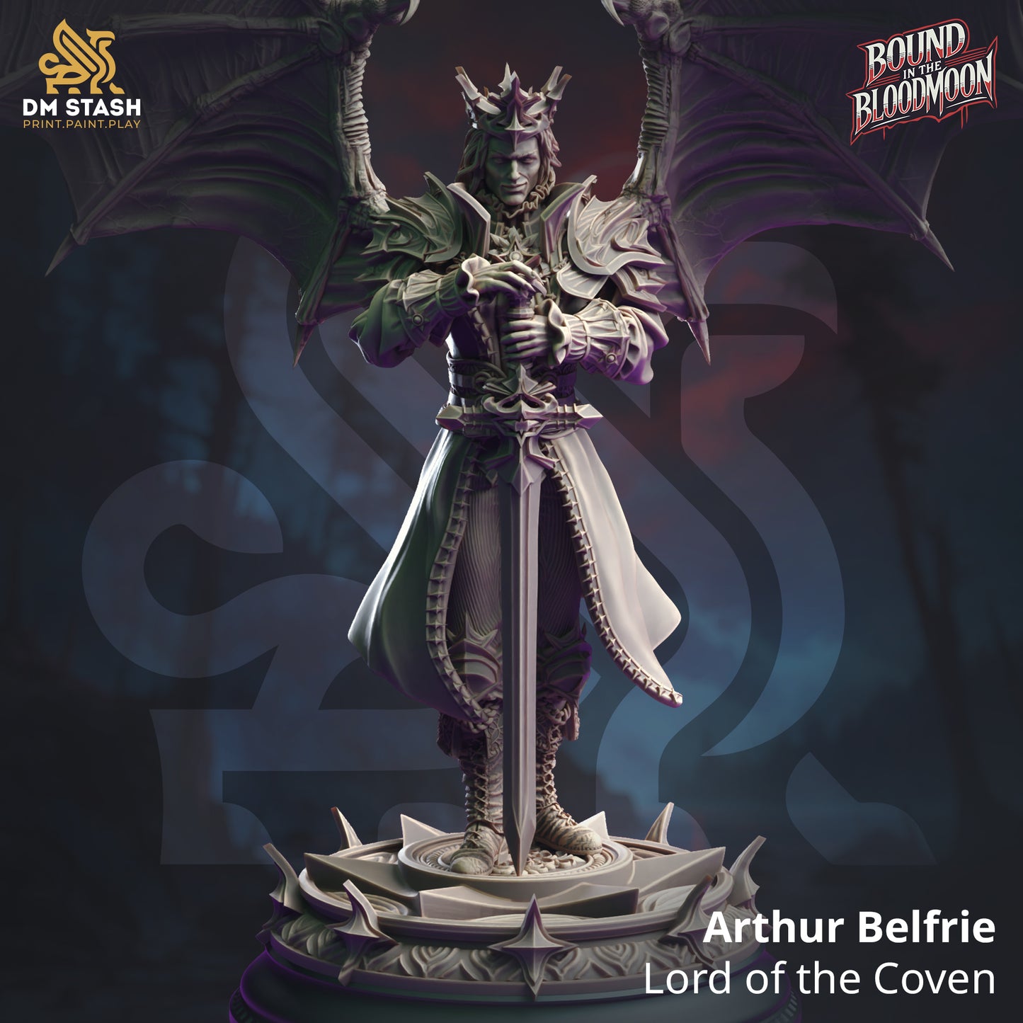 Arthur Belfrie -  Lord of the Coven - With Wings - 75mm