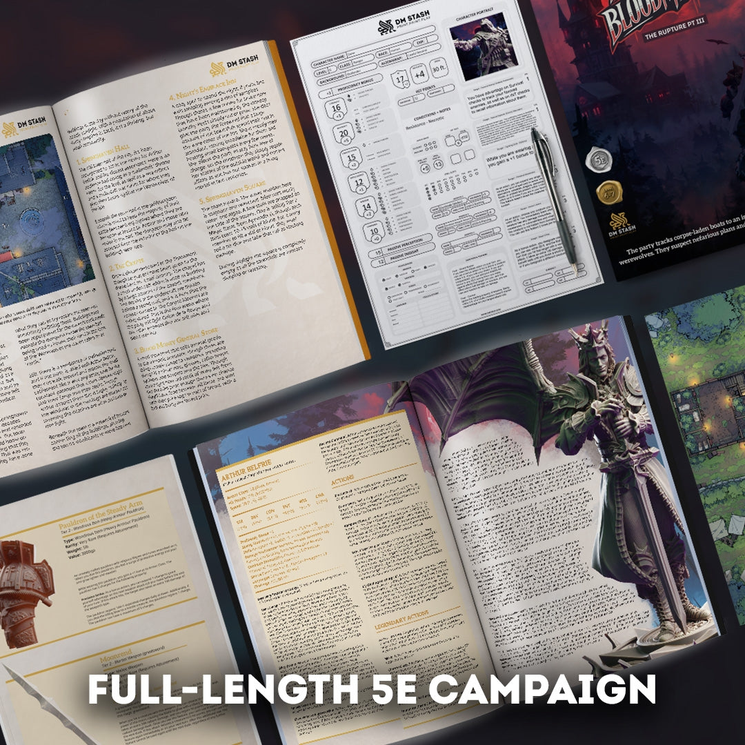 DM Stash - Oct 2024 Campaign  - The Rupture Pt III - Bound in the Bloodmoon