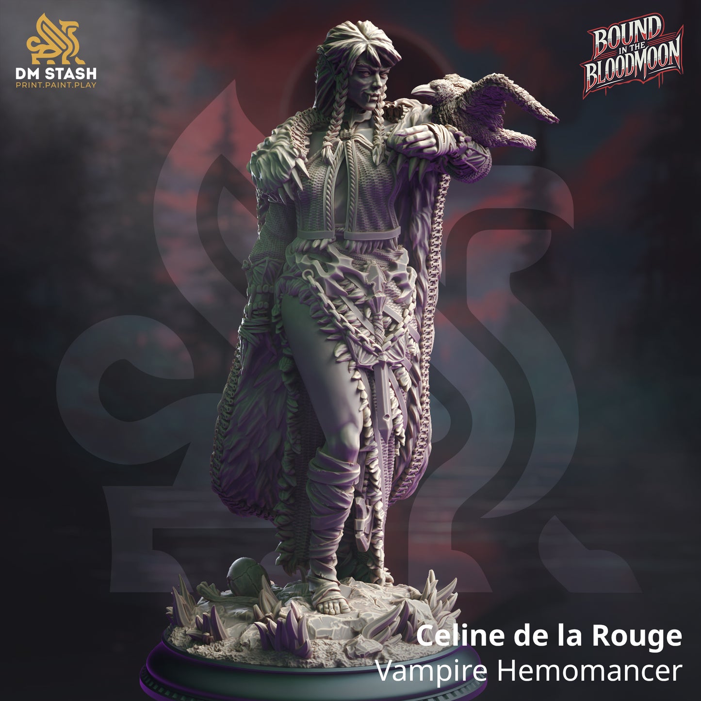 Celine de la Rouge - Vampire Hemomancer - 32mm
