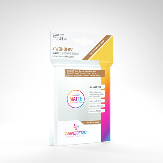 Gamegenic MATTE Sleeves: 7 Wonders