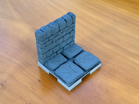 OpenForge Dungeon Wall and Floor 2x2 - plain
