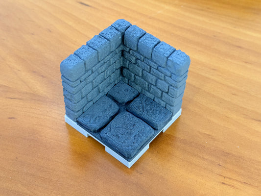 OpenForge Dungeon Corner and Floor 2x2 - plain