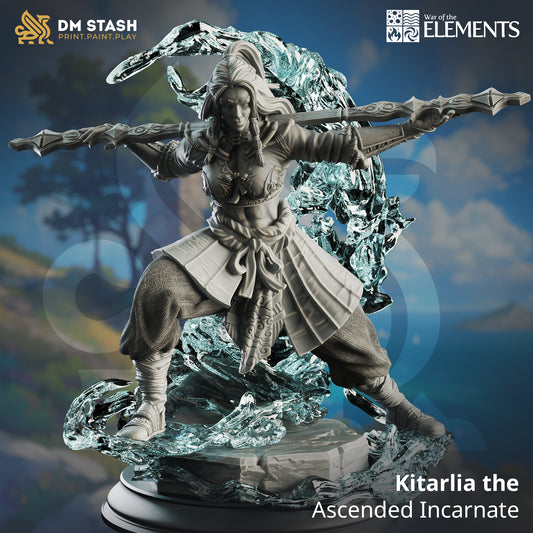Kitarlia - the Ascended Incarnate - Grey and Blue - 32mm