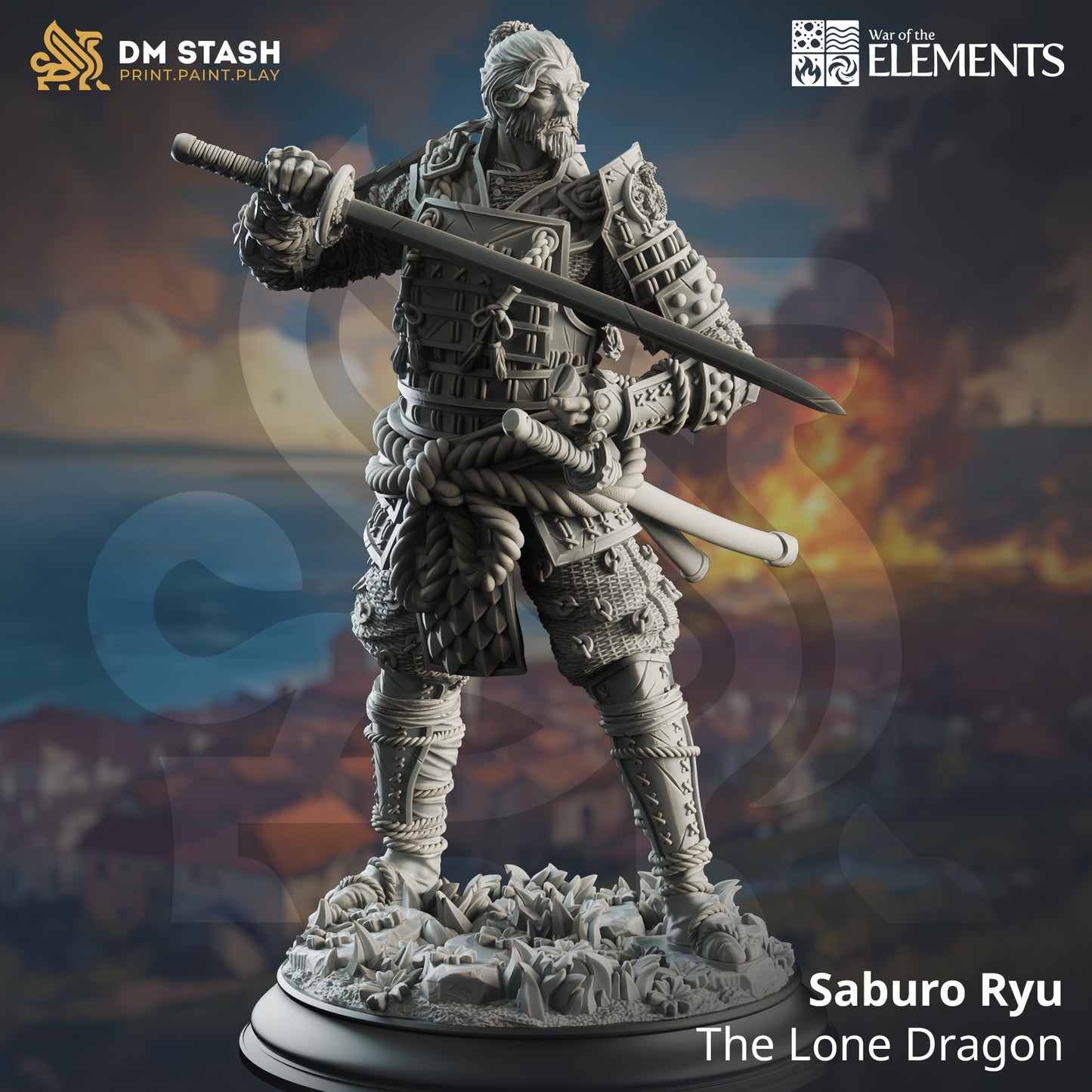 Saburo Ryu -The Lone Dragon - 32mm