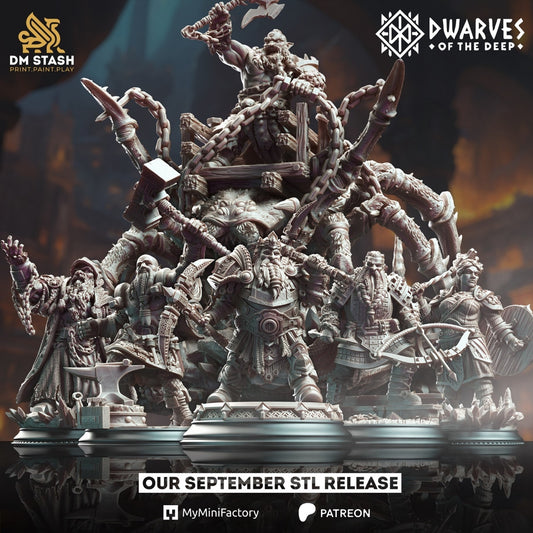 Sept 2024 - Dwarves of the Deep - 32mm Mini Collection including Campaign