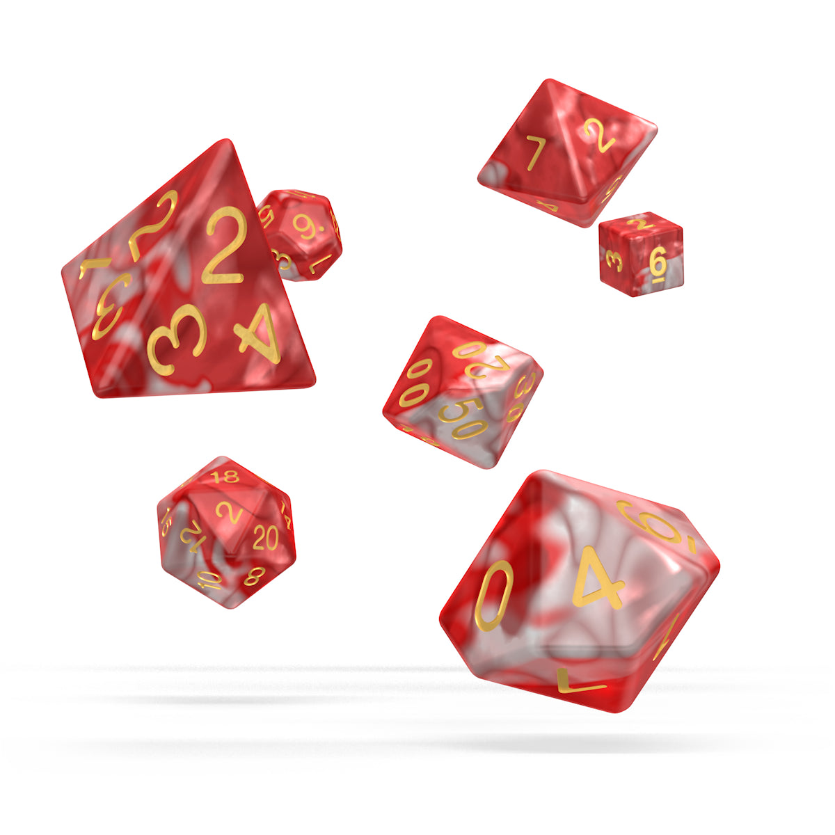 oakie doakie DICE RPG Set Gemidice: Red Sky (7)