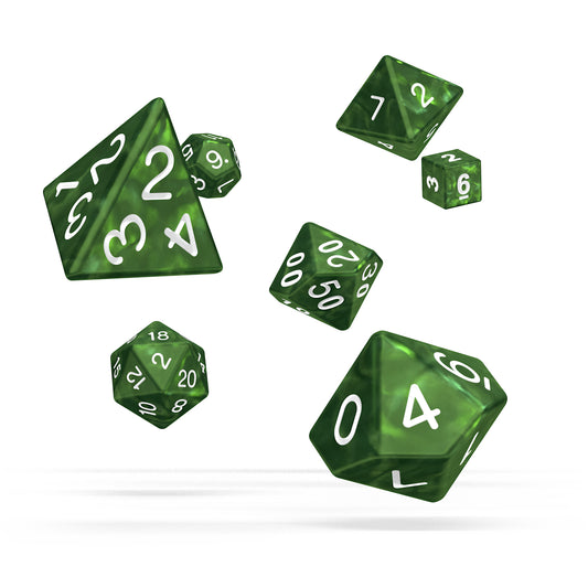 oakie doakie DICE RPG Set Marble: Green (7)