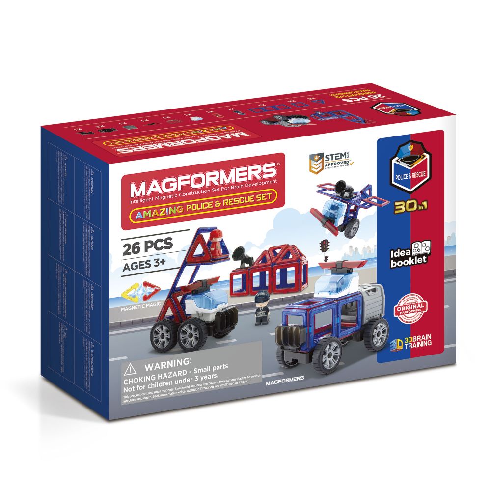 Magformers Amazing Police & Rescue Set